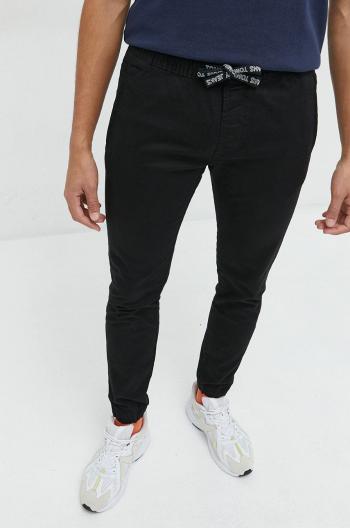 Kalhoty Tommy Jeans pánské, černá barva