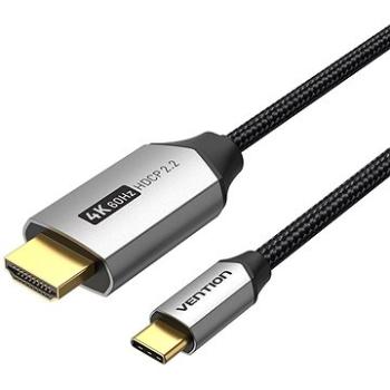 Vention Cotton Braided USB-C to HDMI Cable 1.5m Black Aluminum Alloy Type (CRBBG)