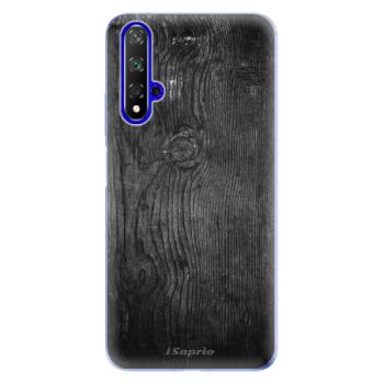 Odolné silikonové pouzdro iSaprio - Black Wood 13 - Huawei Honor 20