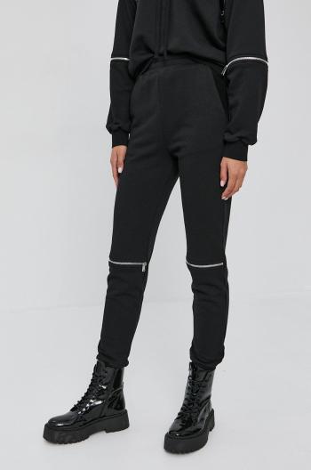 Kalhoty Nissa dámské, černá barva, hladké