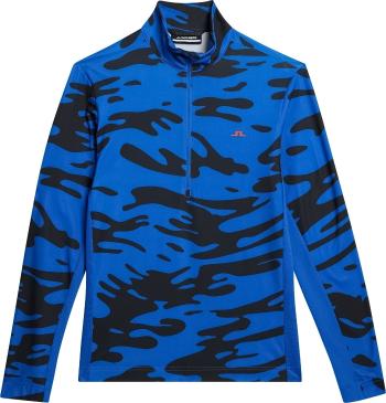 J.Lindeberg Luke Print Mid Layer Neptune Nautical Blue L Bunda