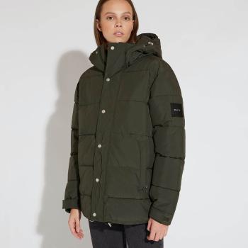 Tmavě-zelená prošívaná unisex bunda Outpost Jacket – S