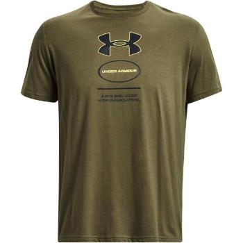 Under Armour BRANDED GEL STACK M Pánské triko, khaki, velikost