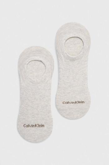 Ponožky Calvin Klein 2-pack pánské, béžová barva