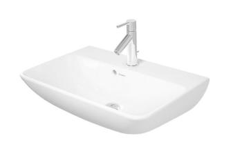 DURAVIT ME by Starck Umyvadlo 600x400 mm, s přepadem, s otvorem pro baterii, bílá 2343600000