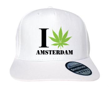 Kšiltovka Snapback Rapper I Love Amsterdam