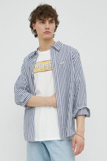 Bavlněné tričko Wrangler regular, s klasickým límcem
