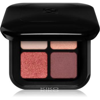 KIKO Milano New Bright Quartet paletka očních stínů odstín 03 Burgundy Variations 3.5 g