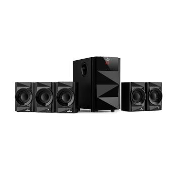 Auna Z-Plus, 5.1 reproduktorový systém, 70 W, OneSide subwoofer, BT, USB, SD