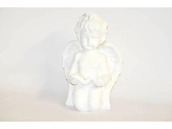 PROHOME - Anděl bílý klečící s knihou