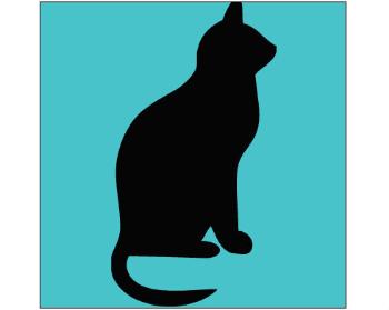 Plakát čtverec Ikea kompatibilní Kočka - Shean