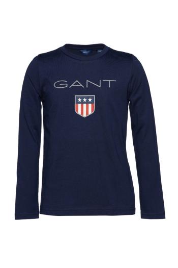 TRIČKO GANT D1. GANT SHIELD LS T-SHIRT modrá 98/104