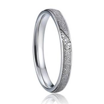 7AE AN1007 Dámský snubní prsten se zirkony - velikost 56 - AN1007-D-56