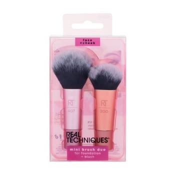 Real Techniques Brushes Mini Brush Duo štětec kosmetický štětec Mini Multitask Brush RT 407 1 ks + kosmetičký štětec Mini Expert Face RT 200 1 ks W