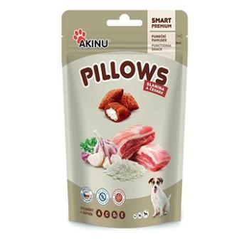 Akinu Pillows polštářky se slaninou a česnekem pro psy 80g (8595184955243)