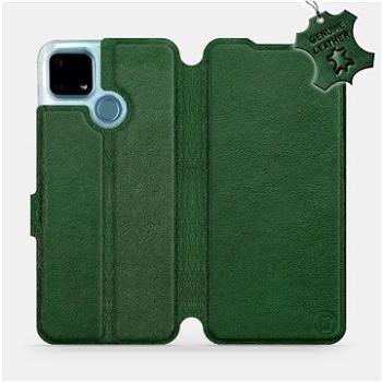 Kožené flip pouzdro na mobil Realme 7i - Zelené -  Green Leather (5903516588183)