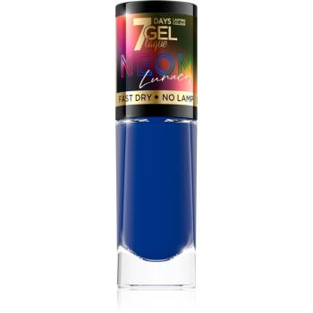 Eveline Cosmetics 7 Days Gel Laque Neon Lunacy neonový lak na nehty odstín 85 8 ml