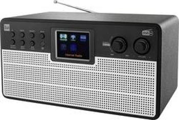 Internetové stolní rádio Dual Radiostation IR 100, Bluetooth, Wi-Fi, internetové rádio, černá, stříbrná