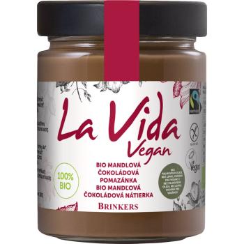 La Vida Vegan Čokoládová pomazánka s mandlemi BIO ořechová pomazánka v BIO kvalitě bez mléka 270 g