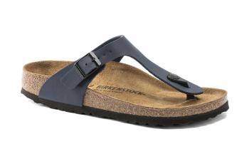 Birkenstock Gizeh Birko-Flor Narrow Fit modré 143623