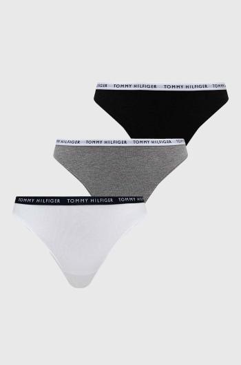 Tanga Tommy Hilfiger (3-pack) šedá barva, UW0UW02829