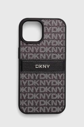 Obal na telefon Dkny iPhone 15 / 14 / 13 6.1 černá barva, DKHCP15SPRTHSLK