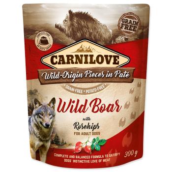 Kapsička CARNILOVE Dog Paté Wild Boar with Rosehips 300 g