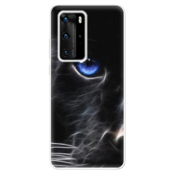 Odolné silikonové pouzdro iSaprio - Black Puma - Huawei P40 Pro