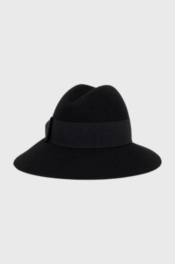 Vlněný klobouk Patrizia Pepe černá barva, vlněný