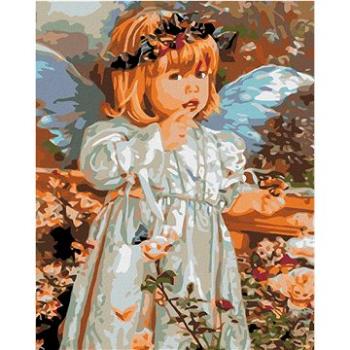 Malování podle čísel - Andílek s motýlkovým věnečkem (HRAmal00351nad)