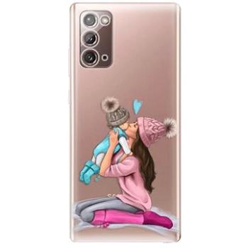 iSaprio Kissing Mom - Brunette and Boy pro Samsung Galaxy Note 20 (kmbruboy-TPU3_GN20)