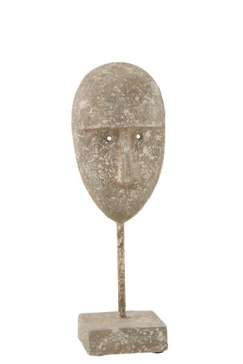 Dekorativní socha masky obličeje Muha - 11,5*10*34,5 cm 1159