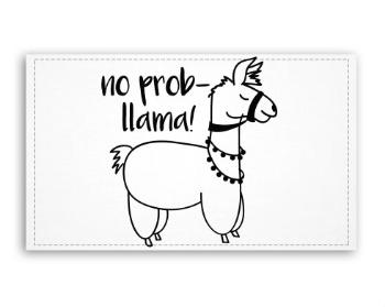 Fotoobraz 120x70 cm velký No prob llama