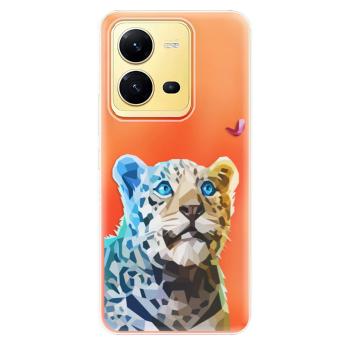 Odolné silikonové pouzdro iSaprio - Leopard With Butterfly - Vivo X80 Lite 5G