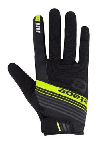 Etape – rukavice SPRING+, černá/žlutá fluo M