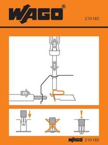 Manipulační nálepka, WAGO 210-182, 100 ks