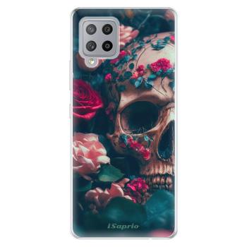 Odolné silikonové pouzdro iSaprio - Skull in Roses - Samsung Galaxy A42