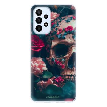 Odolné silikonové pouzdro iSaprio - Skull in Roses - Samsung Galaxy A23 / A23 5G