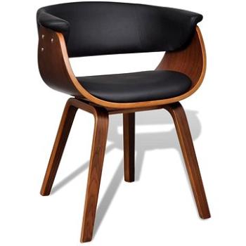Jídelní židle ohýbané dřevo a umělá kůže (241058)