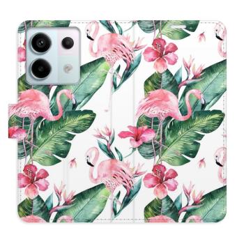 Flipové pouzdro iSaprio - Flamingos Pattern - Xiaomi Redmi Note 13 Pro+ 5G