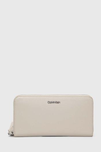 Peněženka Calvin Klein béžová barva, K60K611687