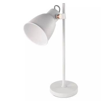 EMOS Bílá stolní lampa pro žárovku E27 Z7621W