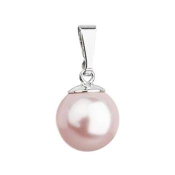 EVOLUTION GROUP CZ Stříbrný přívěšek s růžovou perlou Crystals from Swarovski® - 34150.3 rosaline