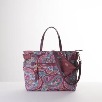 Oilily Helena Paisley Handbag květovaná kabelka 29 cm Port