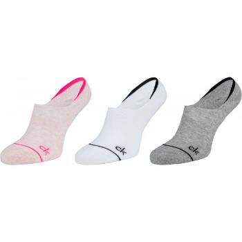 Calvin Klein WOMENS 3PK LINER ATHLEISURE RUBY Dámské ponožky, mix, velikost UNI