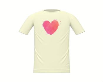Dětské tričko watercolor heart