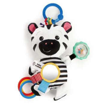 BABY EINSTEIN Hračka aktivní na C kroužku ZEN zebra 0m +