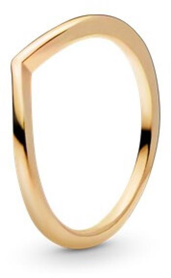 Pandora Minimalistický pozlacený prsten Shine 168742C00 56 mm