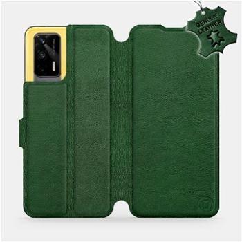 Kožené Flip pouzdro na mobil Realme GT 5G - Zelené -  Green Leather (5903516668106)
