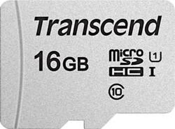 Paměťová karta microSDHC, 16 GB, Transcend Premium 300S, Class 10, UHS-I, UHS-Class 1